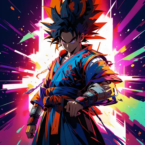 Goku, samurai, robotic