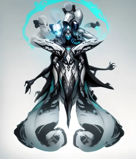 um close up de uma imagem em preto e branco de um cogumelo, rsrs, arte infestada de warframe, conceito de corpo inteiro, arte conceitual demon soul, fanart detalhada do warframe, Fanart Warframe requintada, fanart warframe de alta qualidade, de um belo war...