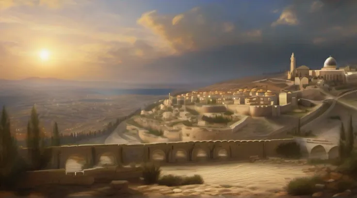 Landscape of Jerusalem at the time of Jesus