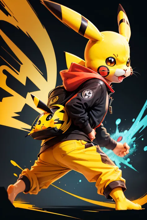 pikachu merge with naruto