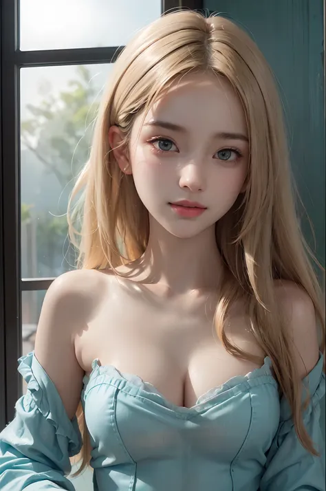 (ultra realisic), (Illustration), (Resolution Enhancement), (8K), (Extremely detailed), (Best Illustration), (beautiful-detailed eyes), (Best Quality), (The ultra-detailliert), (Masterpiece ), ( wall paper), (Detailed face),a blond, Wavy hair,(hi-top fade:...