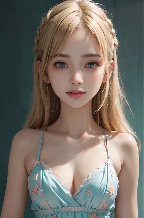 (ultra realisic), (Illustration), (Resolution Enhancement), (8K), (Extremely detailed), (Best Illustration), (beautiful-detailed eyes), (Best Quality), (The ultra-detailliert), (Masterpiece ), ( wall paper), (Detailed face),a blond, Wavy hair,(hi-top fade:...