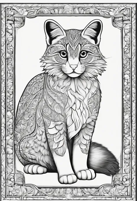 Generate cute cartoon-style black and white coloring pages of animals with low detail, no shading, no shadows, and no background.