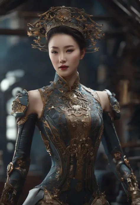 Haiyi-Robot Wensheng Tu Laboratory 01:18:57 
Tailor by profession，Fashion dress-up，Full body standing painting，3D立体，Detailed textures，High definition