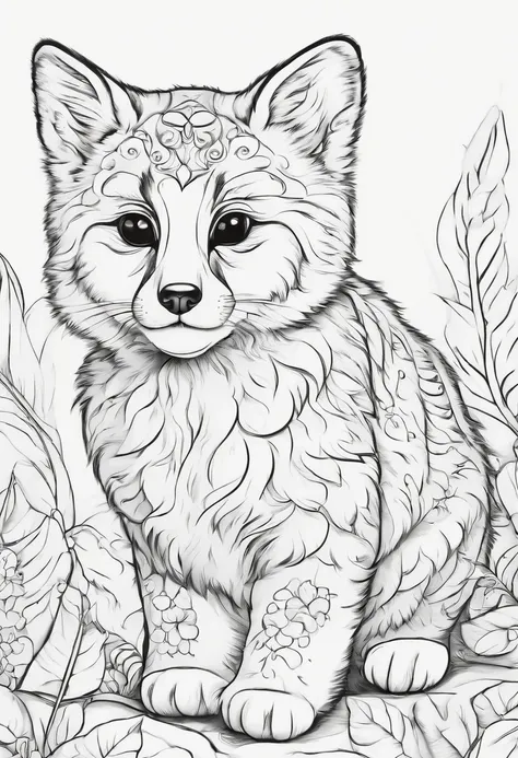 Generate cute cartoon-style black and white coloring pages of animals with low detail, no shading, no shadows, and no background.