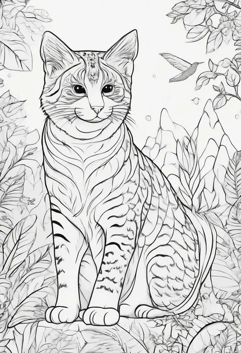 Generate cute cartoon-style black and white coloring pages of animals with low detail, no shading, no shadows, and no background.