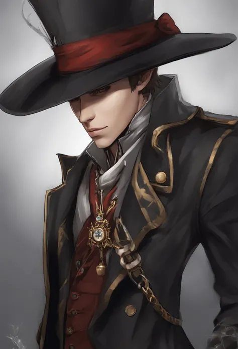 "Draw a villainous character with an overcoat similar to that of the Kingdom Hearts XIII Organization. Ele tem cabelos longos e loiros, olhos azuis e possui um ar misterioso. A arte deve ser no estilo de Tetsuya Nomura Kingdom hearts, with attention to det...