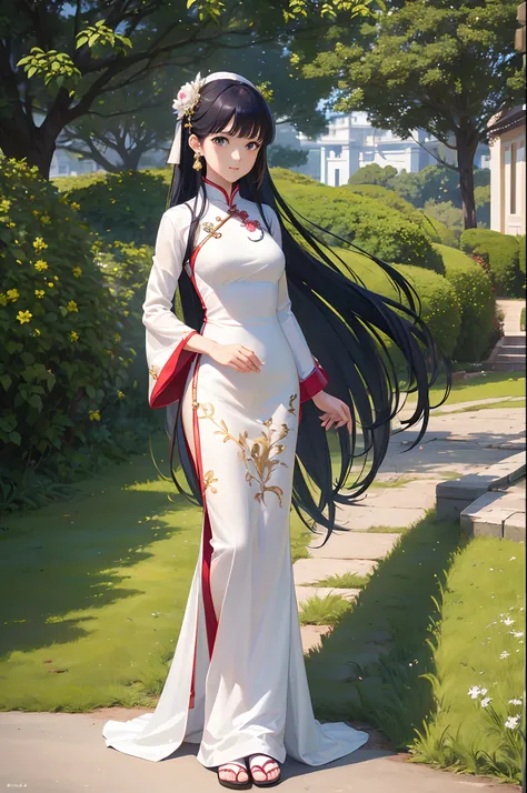 ((Finest quality)),(超A high resolution),(ultra-detailliert),(Meticulous portrayal),((Best Anime)),(Finest works of art),sharpnes,Clair, (Woman wearing Ao Dai)