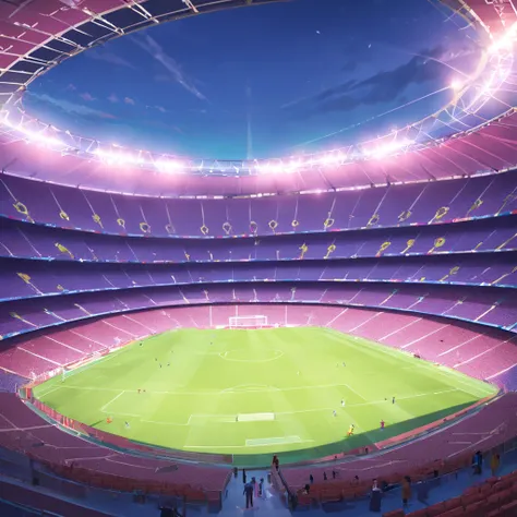 Camp Nou Stadium , 2D , foto lateral , Do tribunal, realista, FCB, De dentro,