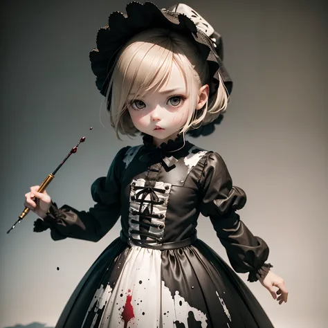 Cute Baby Chibi Anime、(((chibi3d))) (best quality), (masterpiece)、Cosplay,pov,natural soft light,1girl in,独奏, lolita_dress、is standing、bonnet、 crowd、Cosplay、Blurring、Blurring、blurry backround、NSFW、 insanely detaileda,Gregory Creudson、shinkawa youji、Guy Den...