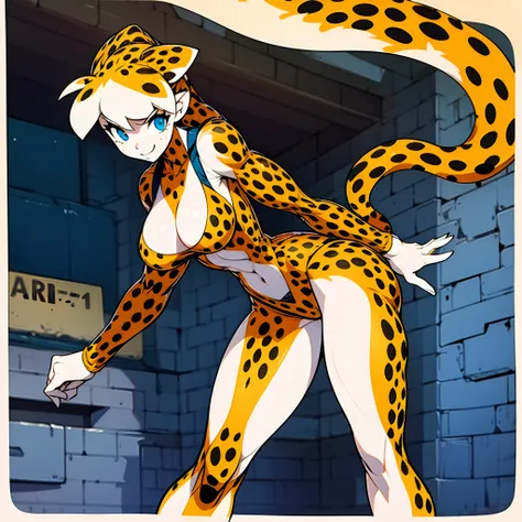 1girl, solo focus, Britanny Cheetah Digger, fully_clothed, regular street clothes