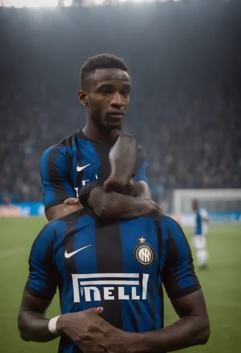 Nigerian Man Soccer Player in Inter Milan