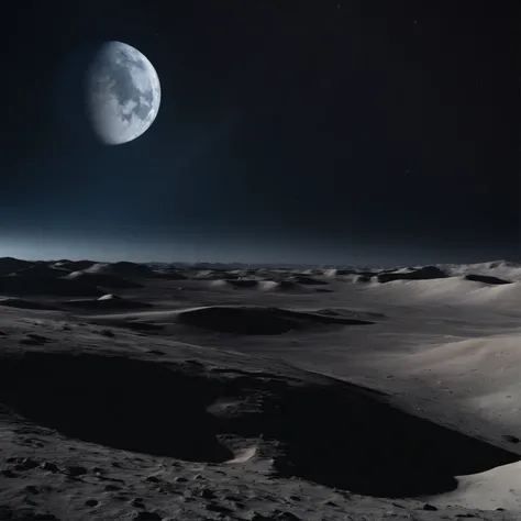 Master Parts、Superior Quality、superior image quality、The 8k quality、Beautiful pictures of the starry sky、magnifica、Arched Milky Way:1.25、Alafed view of Earth from the lunar surface:1.25, Lunar surface, space photo, on the moon, moon background, moon backgr...