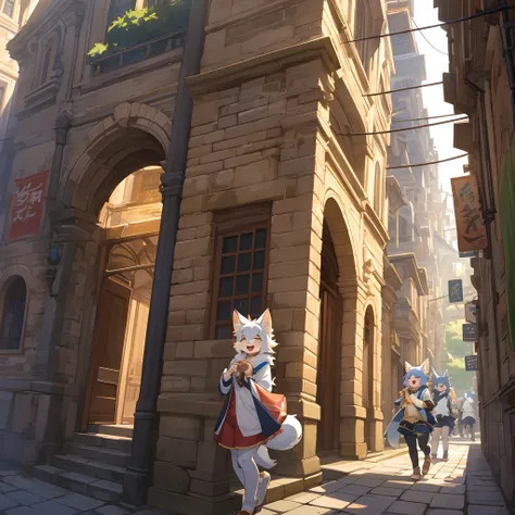 super high resolution, detailed background, World Heritage Site, 6+boys, 6+girls, Happy, joyful, absurdres(Photos of solo travelers)(kemono, furry anthro),