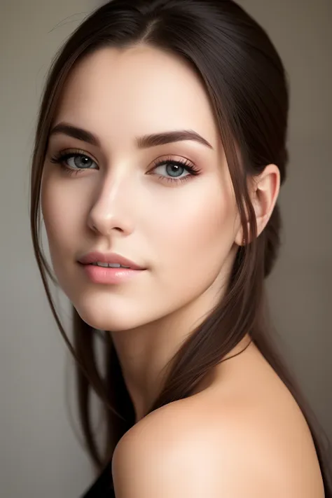 a photo of a woman, casual dressed, realistic skin