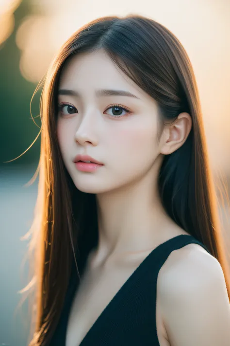 (((​masterpiece))), top-quality, ultra-detailliert, Extremely detailed, Detailed background, llight rays, Very beautiful girl, japanes, 16 yo,  Detailed face, Solo, (Full body:1.3), (random hairstyles :1.2), Bangs, (Young Face), (Perfect body:1.1), sunset ...