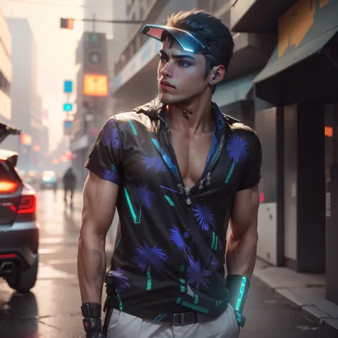 background change cyberpunk cute boy ultra realistic 8k