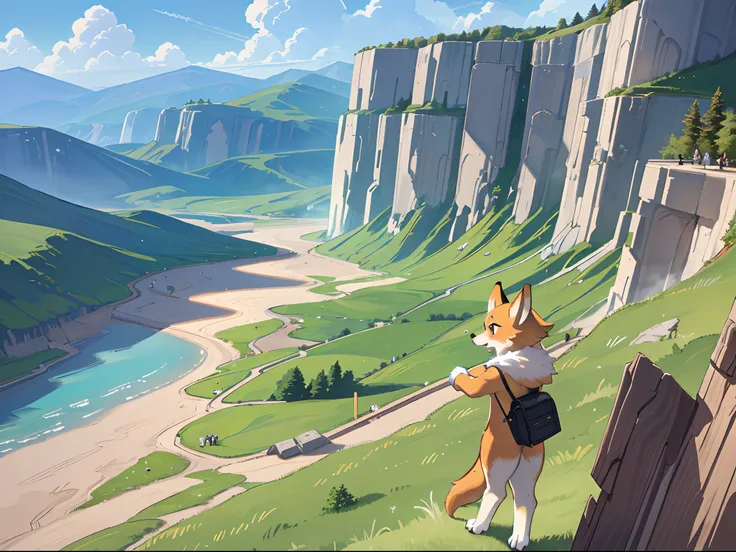 super high resolution, detailed background, World Heritage Site, 6+boys, 6+girls, Happy, joyful, absurdres(Photos of solo travelers)(kemono, furry anthro),