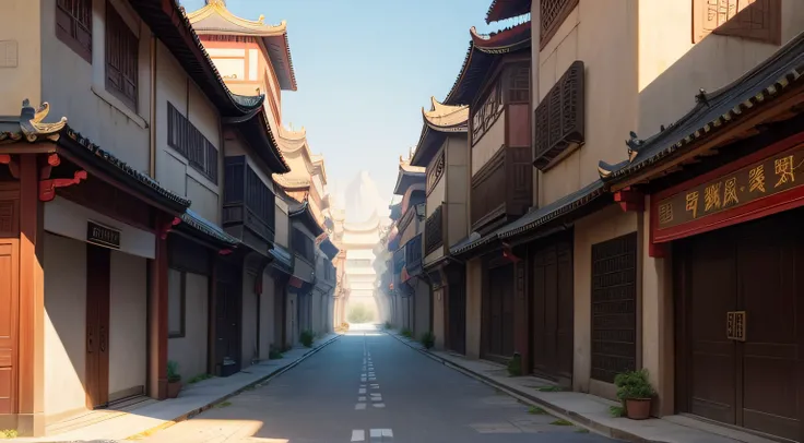 There were no people on the luxurious streets of ancient China