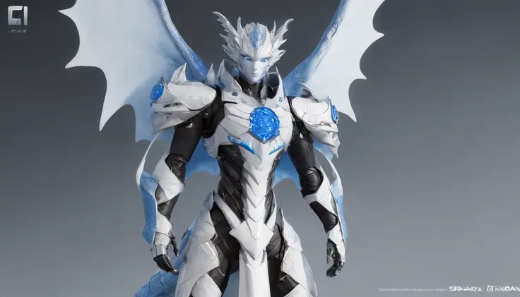 Lunafreya Nox Fleuret，Highest image quality，Outstanding details，超高分辨率，（Fidelity：1.4）, Favor the details，closeup cleavage，Ride a dragon，High-tech dragon knight mech，He has a delicate and beautiful face，（（Blue-white flying semi-mechanical fuselage：1.8）），Rais...