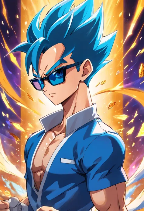 (best quality,Altas),(Realistic:1.37),Vegeta vestindo um terno,Vegeta wearing sunglasses,Vegeta em Dragon Ball Universe,Vegeta em traje formal,Vegeta in a ballroom,Vegeta participando de uma festa,vestindo um terno preto,carrying a serious expression,confi...