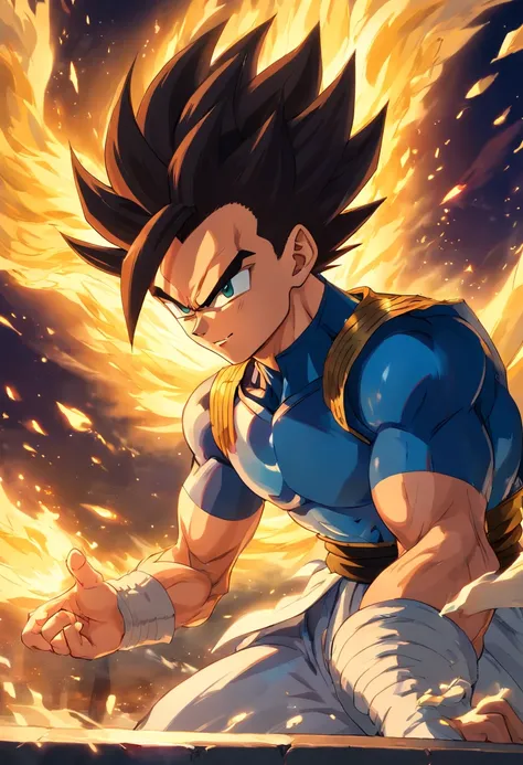 Vegeta vestindo um terno preto, Masculino, Dragon Ball, bar,