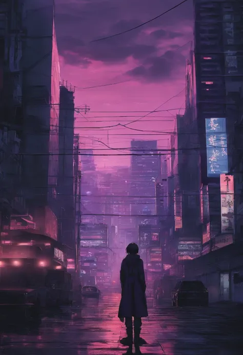 Close-up of the city with neon sunset in the background, Synthwave City, vaporwave city, Synthwave aesthetics, Neon City in the background, Background of Neo Tokyo, Neon metropolis in the background, Futuristic urban background, cyberpunk aesthetics, The c...