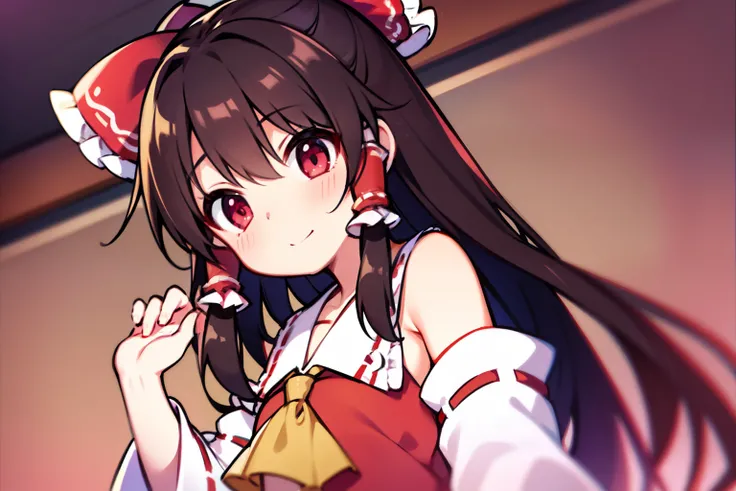 reimu hakurei、Petite、beautiful countenance、Highlights in the eyes