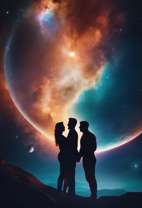 Couple in space