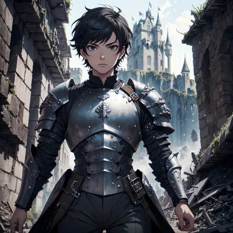 128K Resolution,
Ultra High Definition,
Best Quality,
Hyper Detailed,
Masterpiece,
Anime,
Body Shot,
1 Boy,
Handsome,
(((Hyper Detailed Black Short Hair))),
Hyper Detailed Black Eyes,
(((Hyper Detailed Armor Plates))),
(((Hyper Detailed Undershirt))),
(((H...