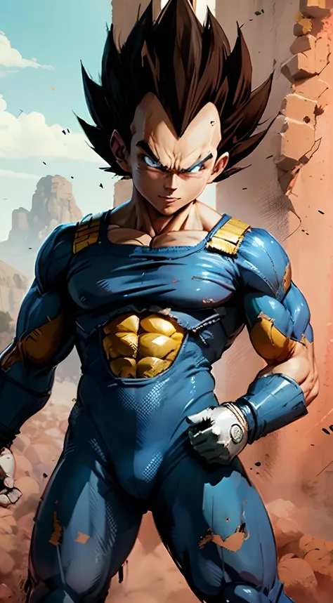 Vegeta Baby, hombre, 32k, HD, nitidez, lineas bien definidas.