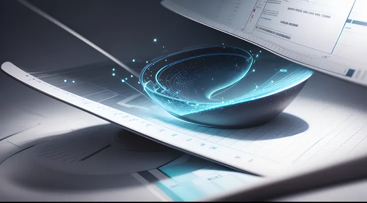 Engaging 3D visualization featuring stunning graphs、Sparkling