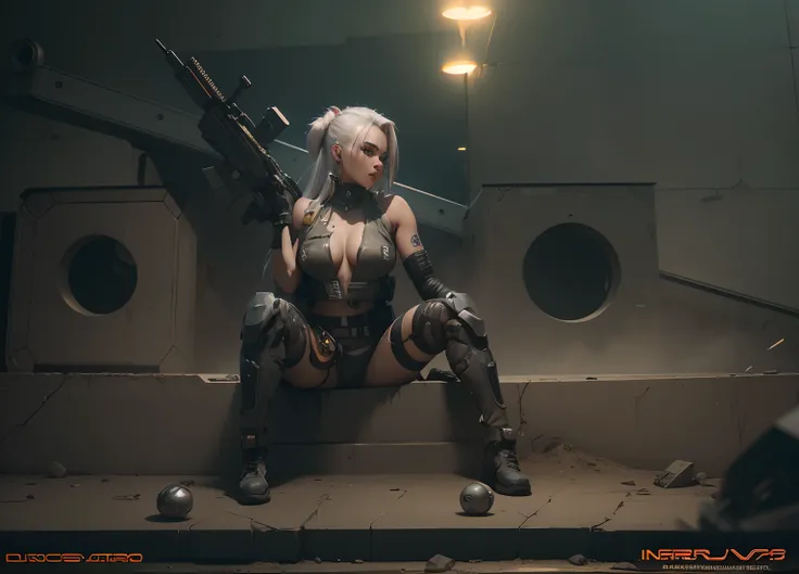 Hay una mujer con grandes pechos marcados mojados en un atuendo futurista posando para una foto, Chica cyborg, Linda Chica Cyborg, Chica femenina de anime cyberpunk, Cyberpunk anime chica mech, Chica cyberpunk, sci-fi female, Wojtek FUS, Cyberpunk hermosa ...