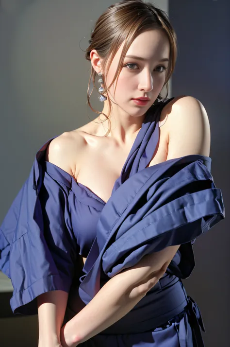 best quality, masterpiece, ultra high res, (photorealistic:1.4), raw photo, 1girl, offshoulder, in the dark, deep shadow, low ke...