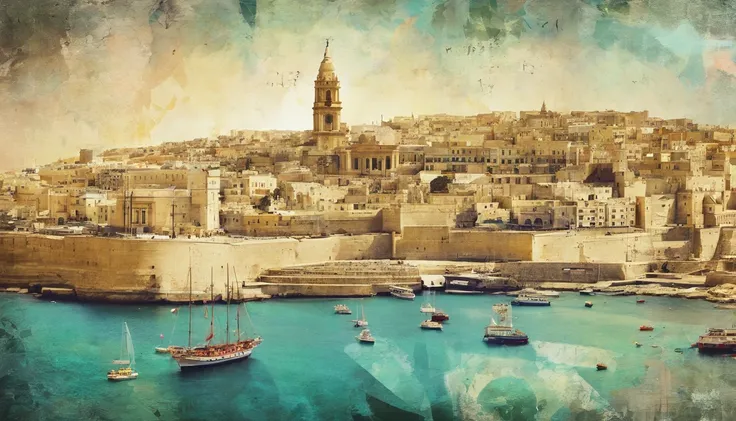 Republic of Malta,Valletta,Faraway view