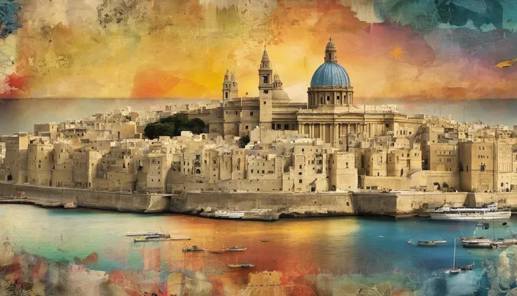 Republic of Malta,Valletta,Faraway view