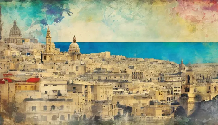 Republic of Malta,Valletta,Faraway view