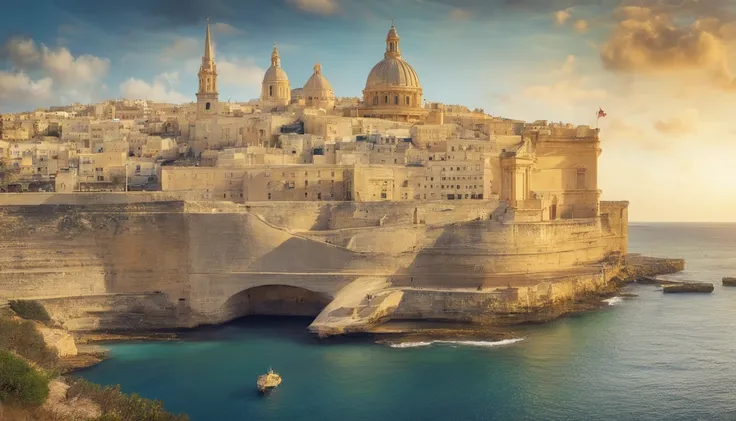 Republic of Malta,Valletta,Faraway view