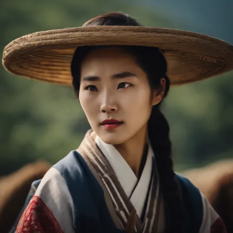 20-year-old woman, farmer, korea, Traditional folk costumes