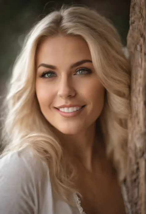 professional, (4k photo:1.1) by (Jeremy Lipking:0.3), (Dittmann Anna:0.3), (Arian Mark:0.3), (Sharp focus:1.3), high detail, wearing (lowcut shirt:1.2), beautiful detailed face, hazel eyes, long blonde hair, (attractive young woman:1.3), (seductive:1.1), (...