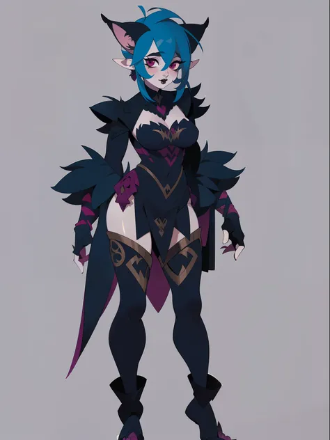 character concept adopt, female cute troll ,  ((gothic)), fullbody