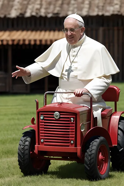 pope holy tractor