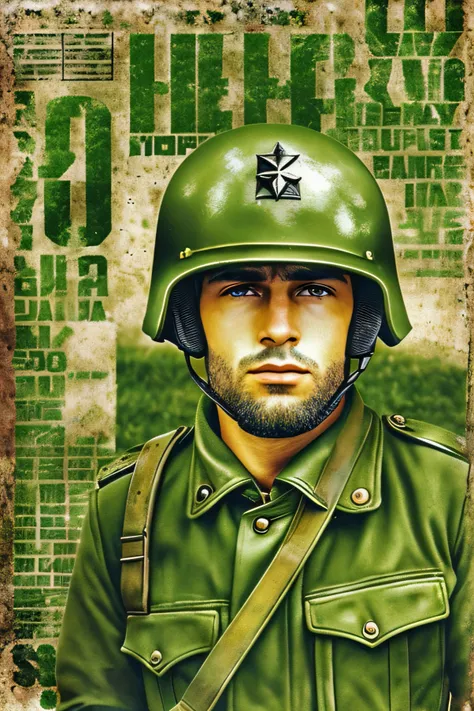 Um capacete militar da Segunda Guerra Mundial, com as letras em destaque escritas no capacete, ele deve estar sozinho, B, M. FUNDO DA FOTO DEVE SER Marrom E O CAPACETE DEVE SER NO ESTILO DE ANIME.