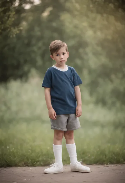 Shota boy in white socks