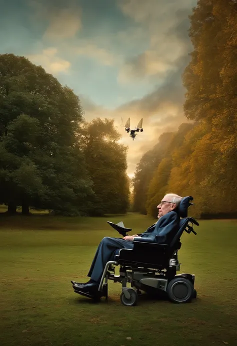 stephen hawking fly and the chairs meet alien