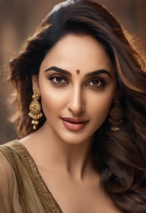 Indian Actress Kiara Advani Ultra Realistic Details Realistic Face High Detail Natural Detail, Nudist