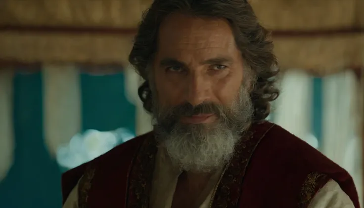 imagem de um homem com barba (Biblical times) Profeta Jeremias, Middle-aged man, look full of hope