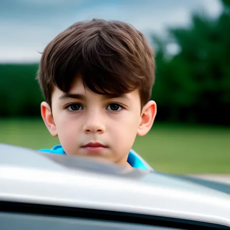 Noun background realistic handsome boy ultra realistic 4k HDR with cars