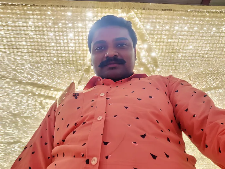 there is a man that is standing in front of a net, 8k selfie photograph, vinayak, selfie!!!!! of a man, shot on nikon z9, selfie of a man, jayison devadas, very very low quality picture, selfie photo, with mustache, portrait mode photo, inspired by Odhise ...