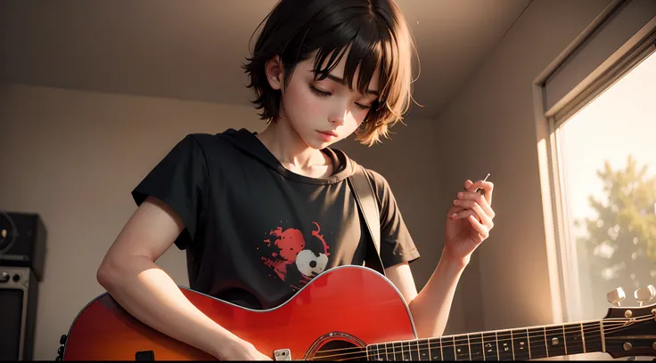 Young guitarist